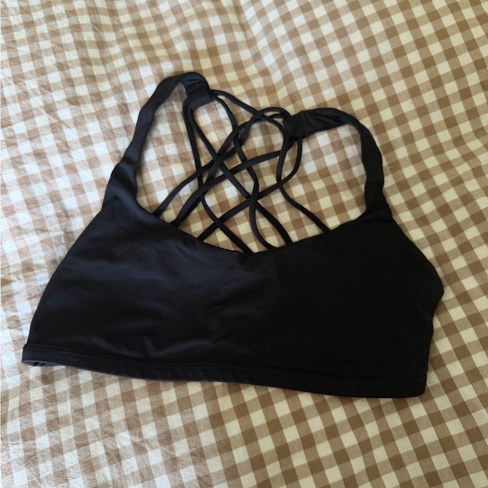 Lululemon Black Strappy Bra